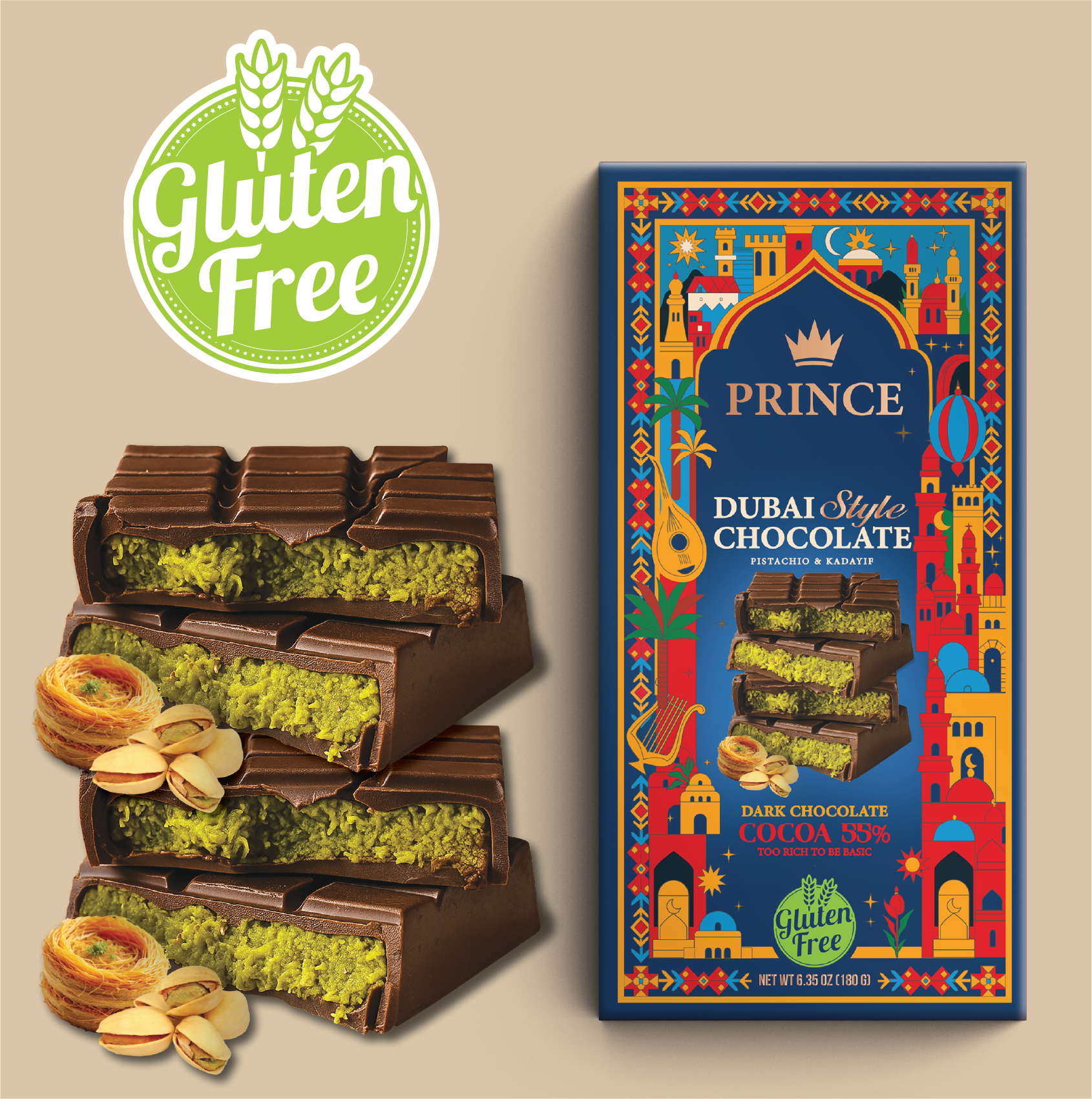 Prince Dubai Chocolate Style "Dark"